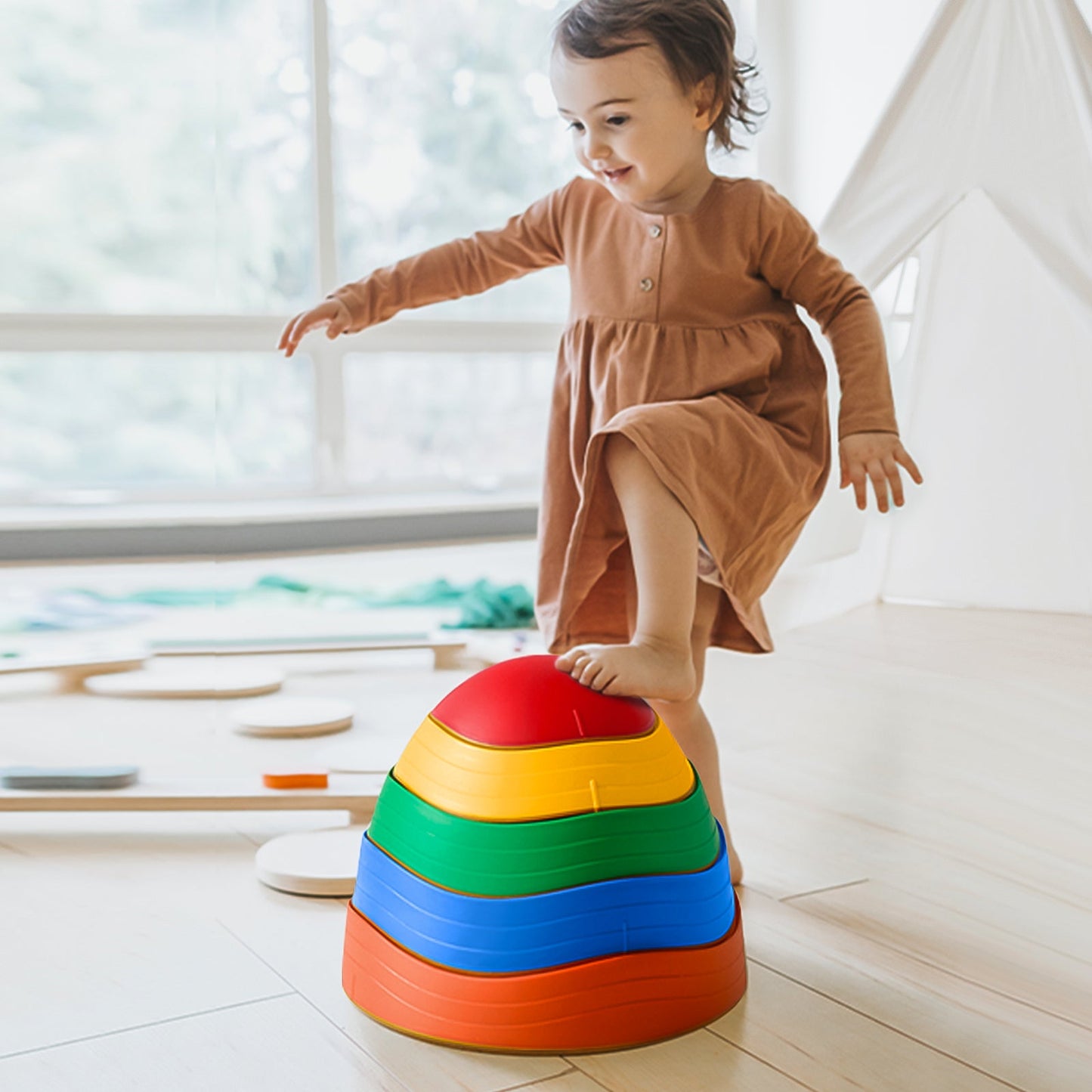 Tiny LandĀ® Stepping Stones - Rainbow Color