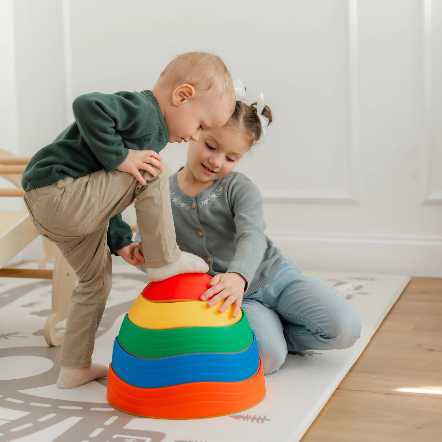 Tiny LandĀ® Stepping Stones - Rainbow Color